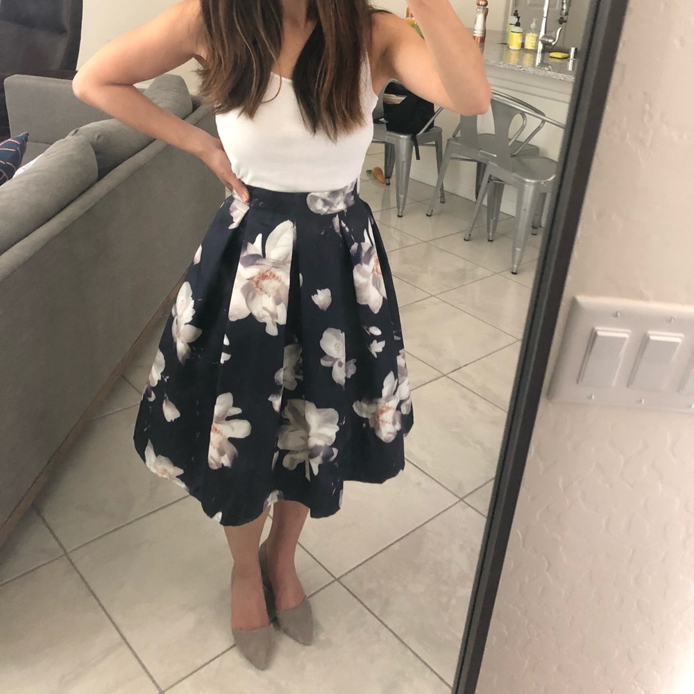 Chicwish Jasmine night printed skirt